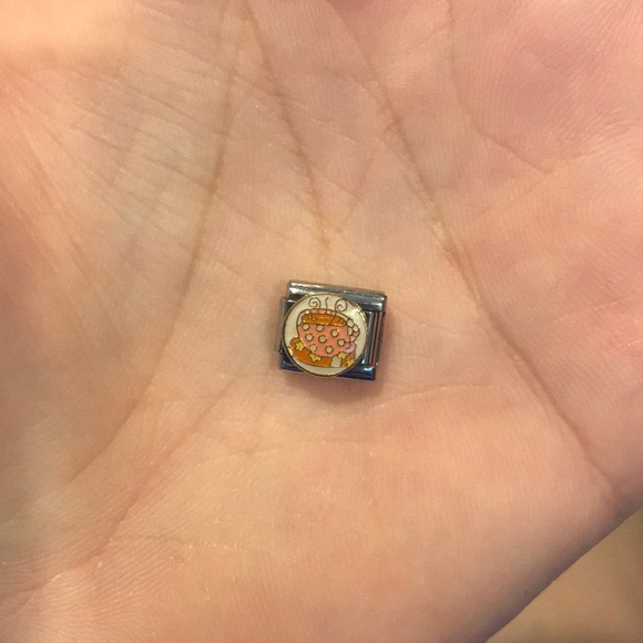 Italian Charm Bracelet Cup of Tea Charm - Picture 1 of 2